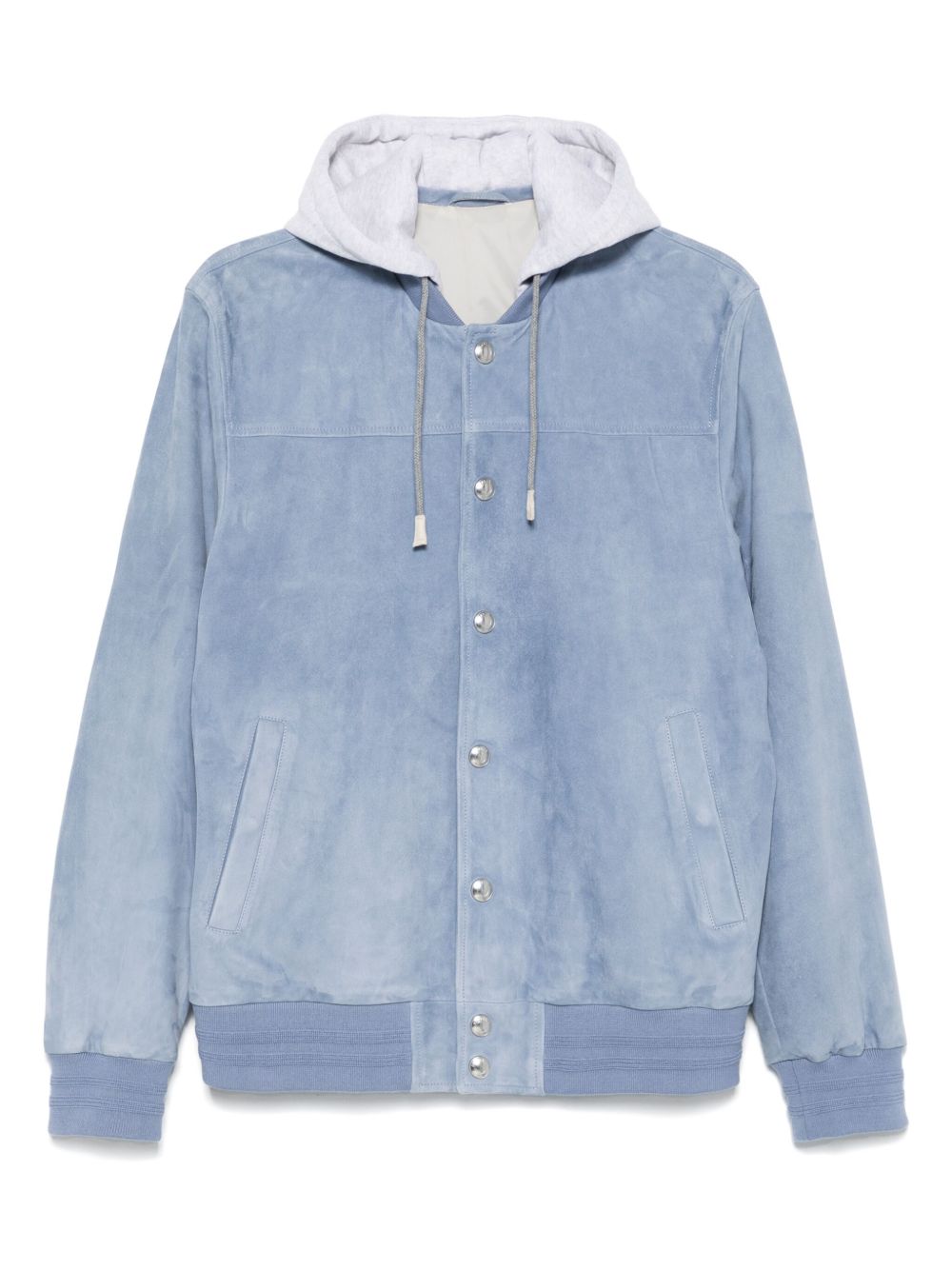Leather bomber jacket - Blue