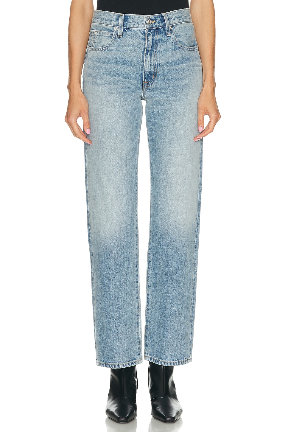 SLVRLAKE Kendra Straight Leg Jeans in Blue. - 31 also , 25, 26, 27, 28