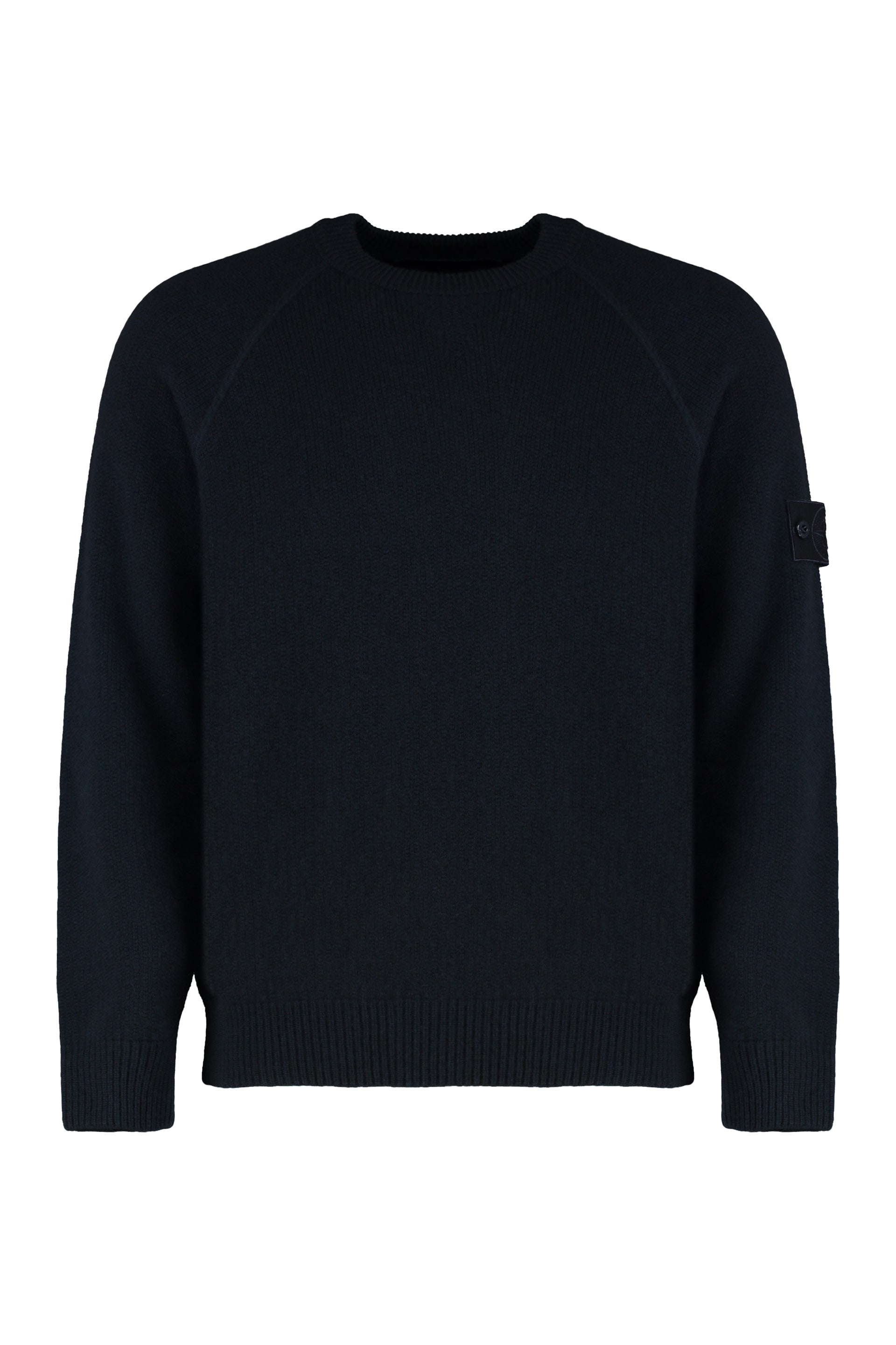 Long-sleeves Logo-patch Sweater