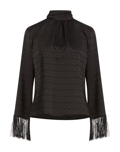 Woman Top Black Size 4 Polyester, Elastane