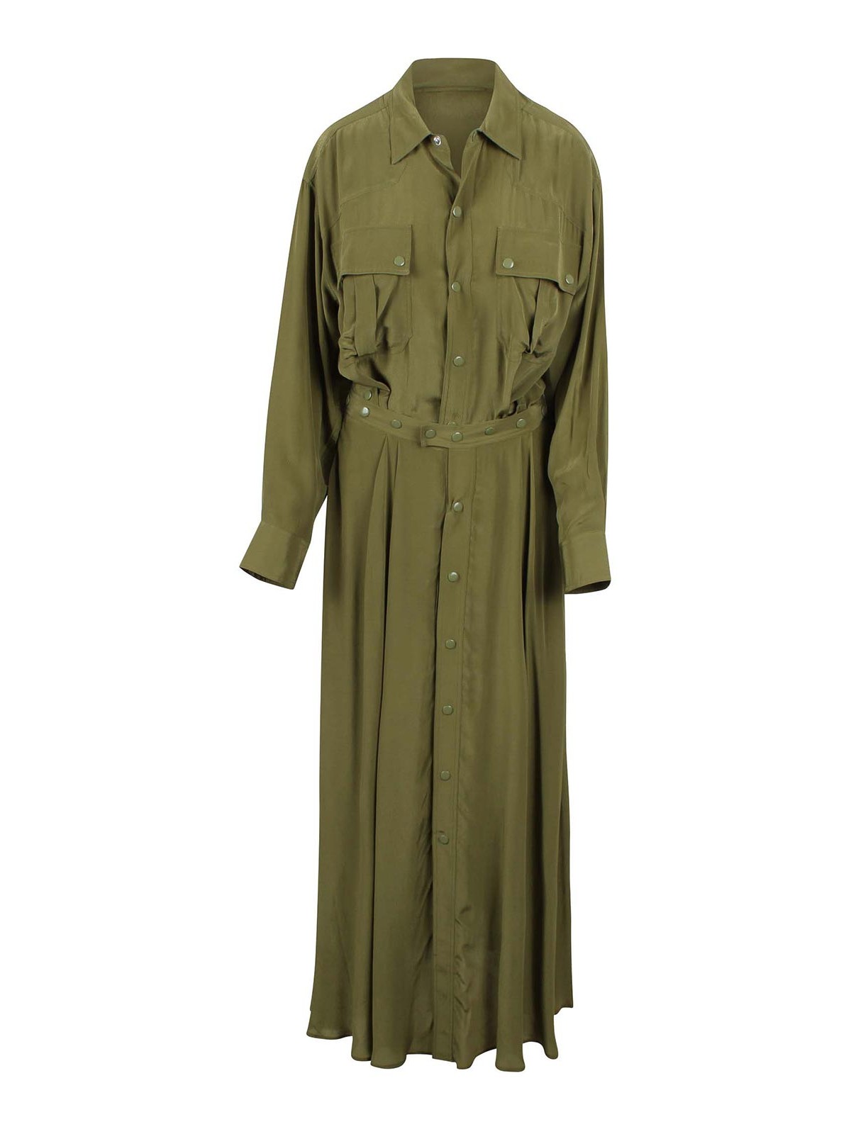 Skirts Green Viscose - Women