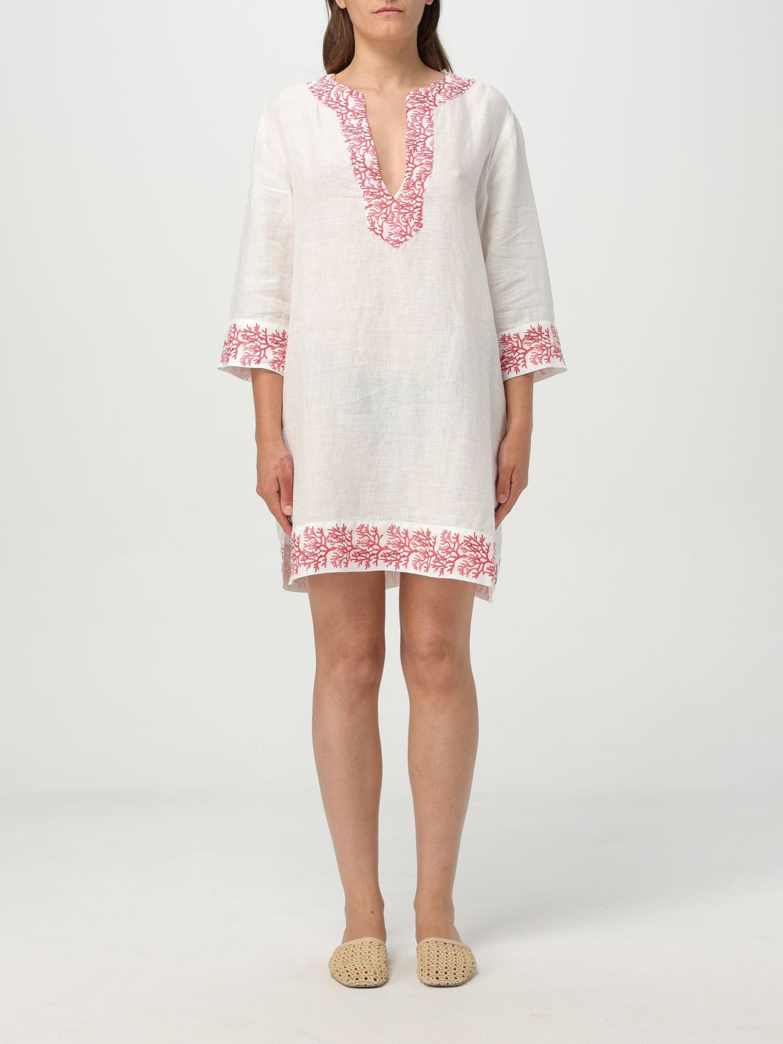 Macha floral-print dress - Pink