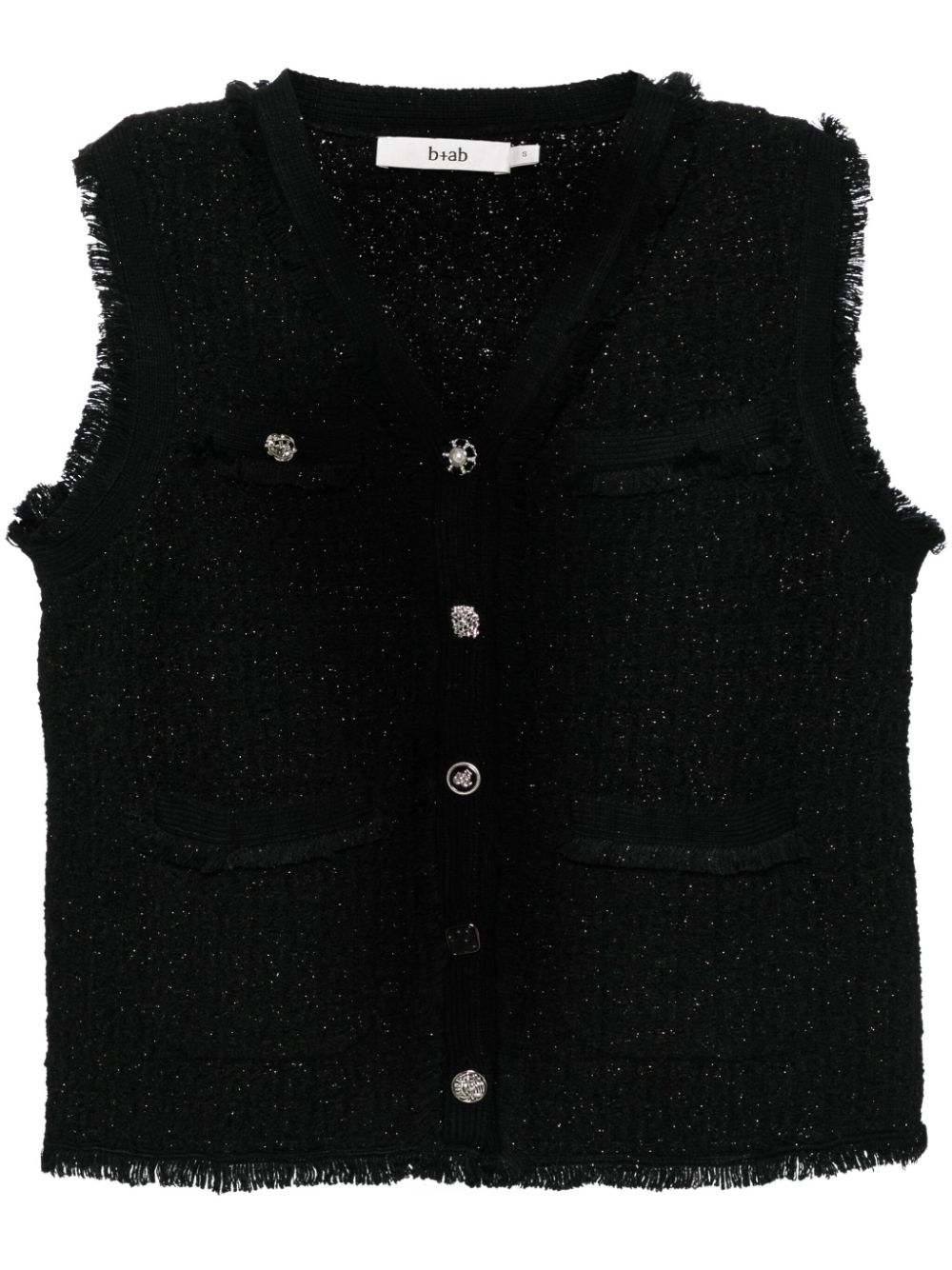 Button-up vest cardigan - Neutrals