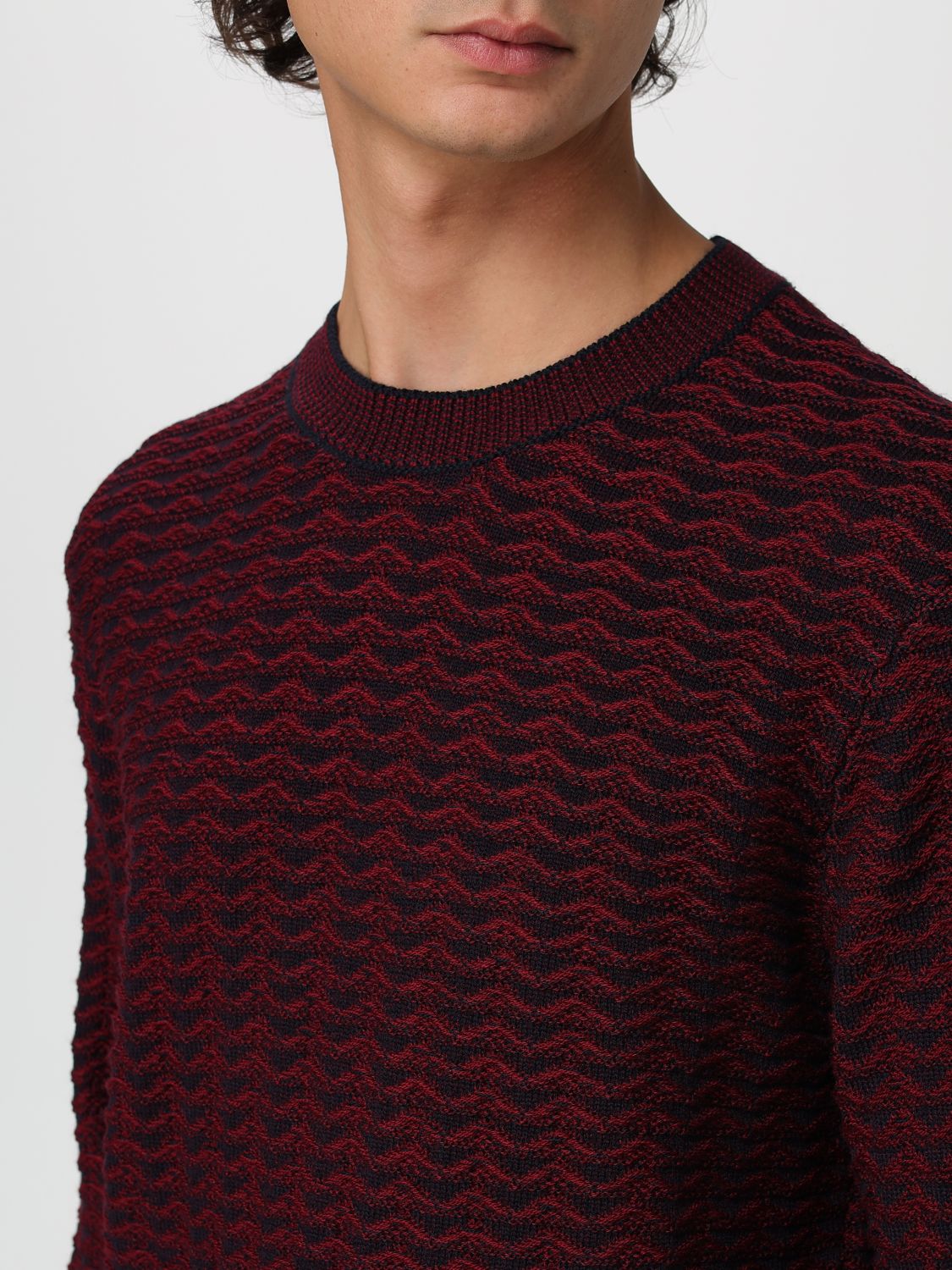 Sweater Men color Burgundy
