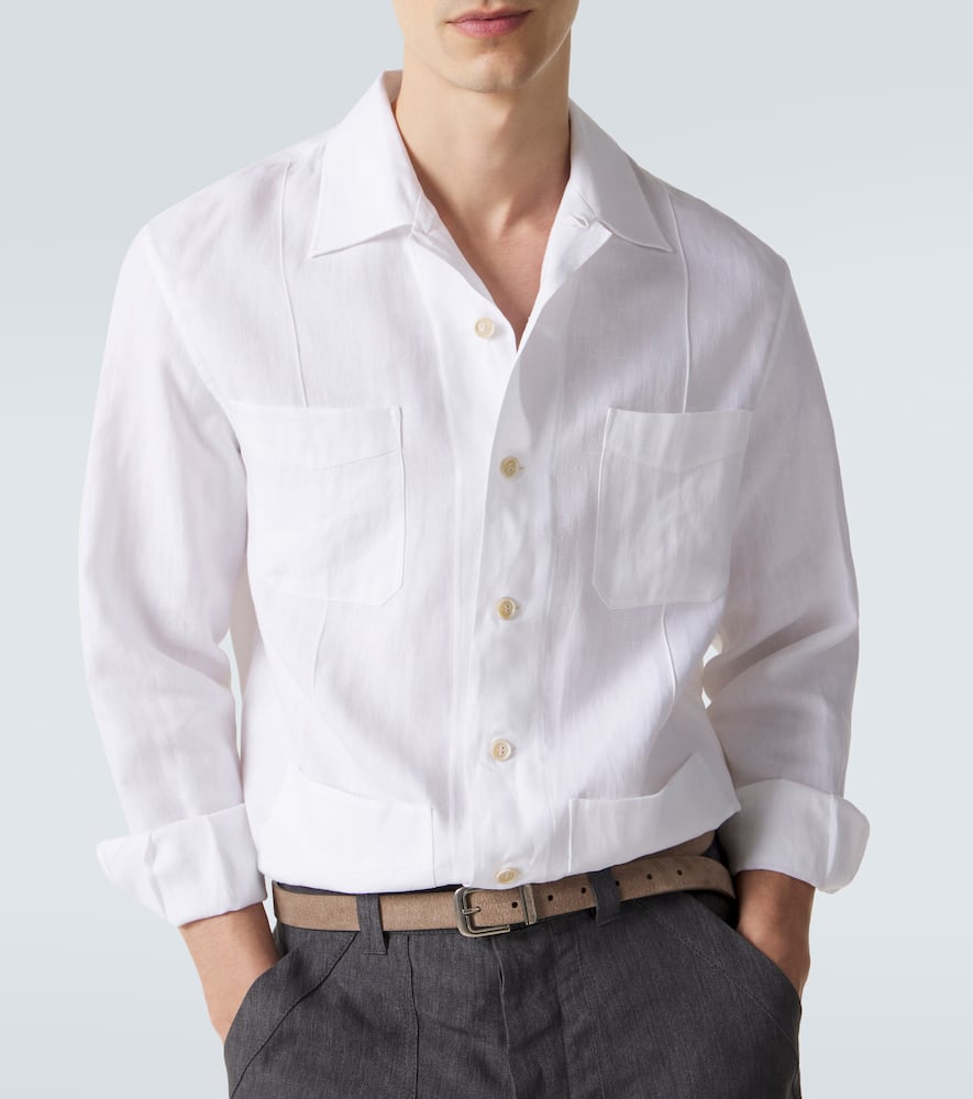 Hemp, linen, and cotton shirt