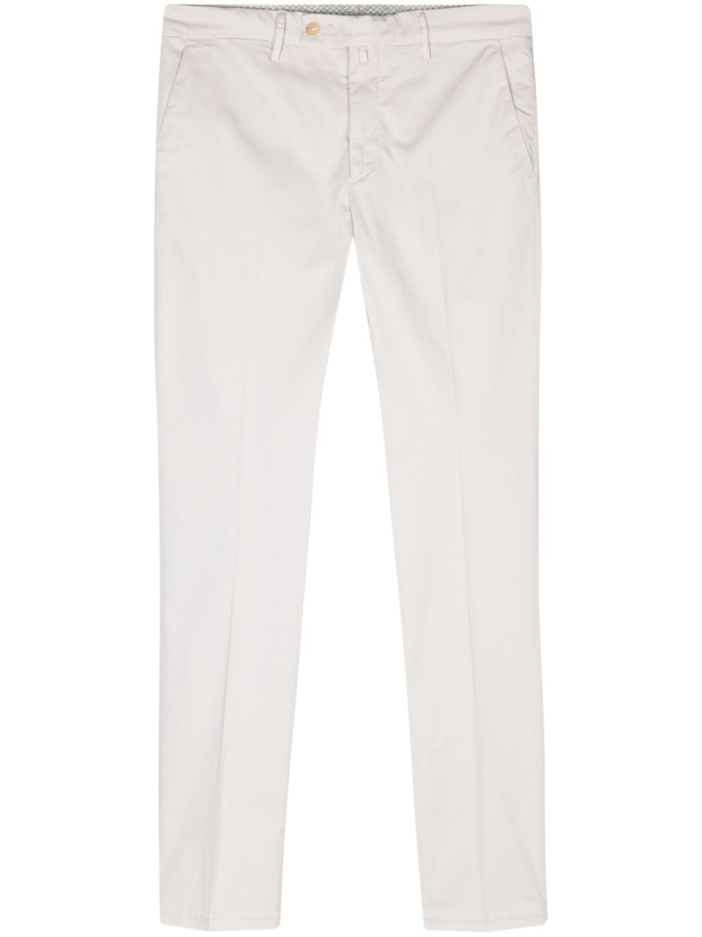 Mid-rise cotton chino trousers - Neutrals