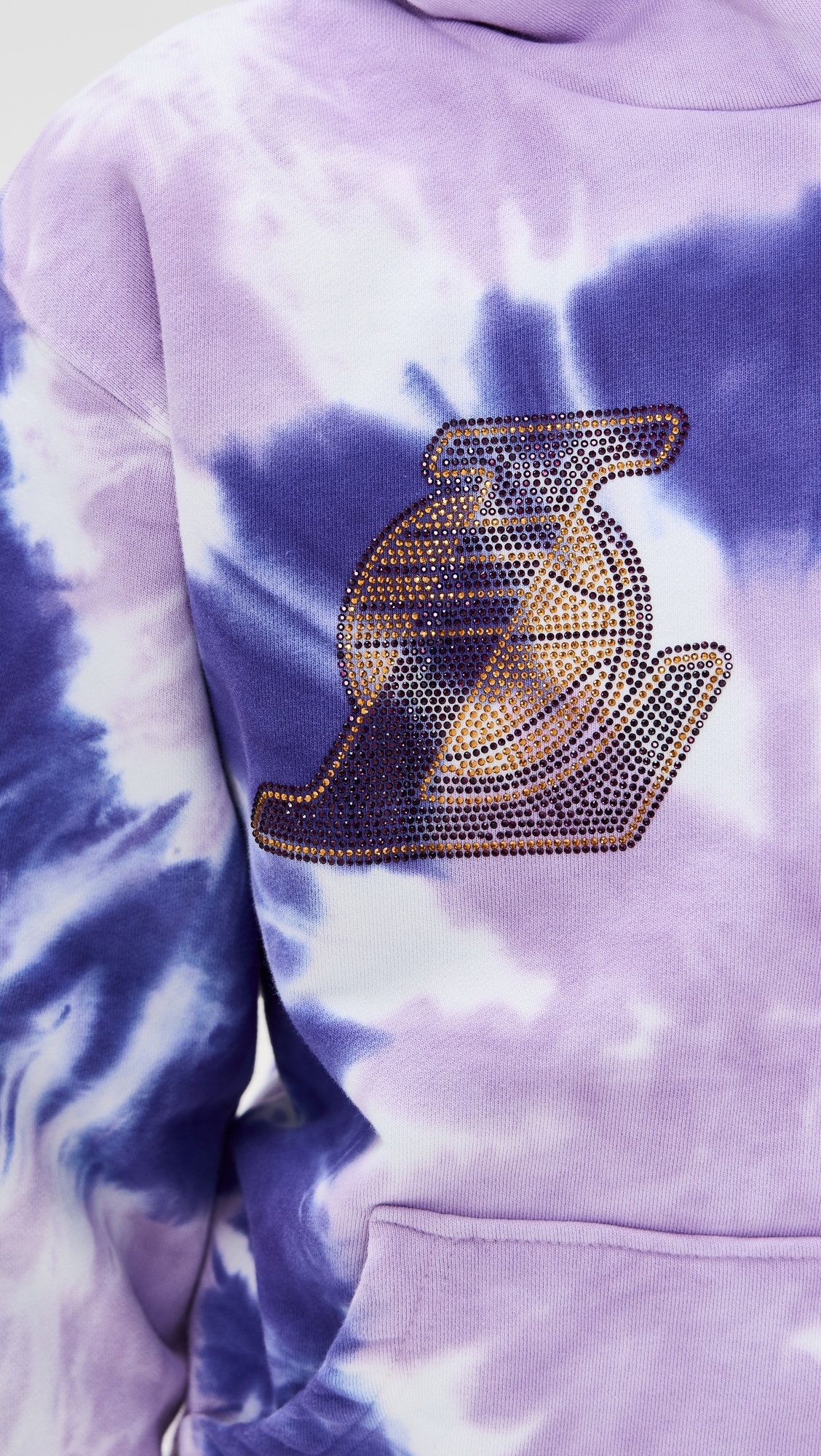 Los Angeles Lakers Tie Dye Hoodie Purple
