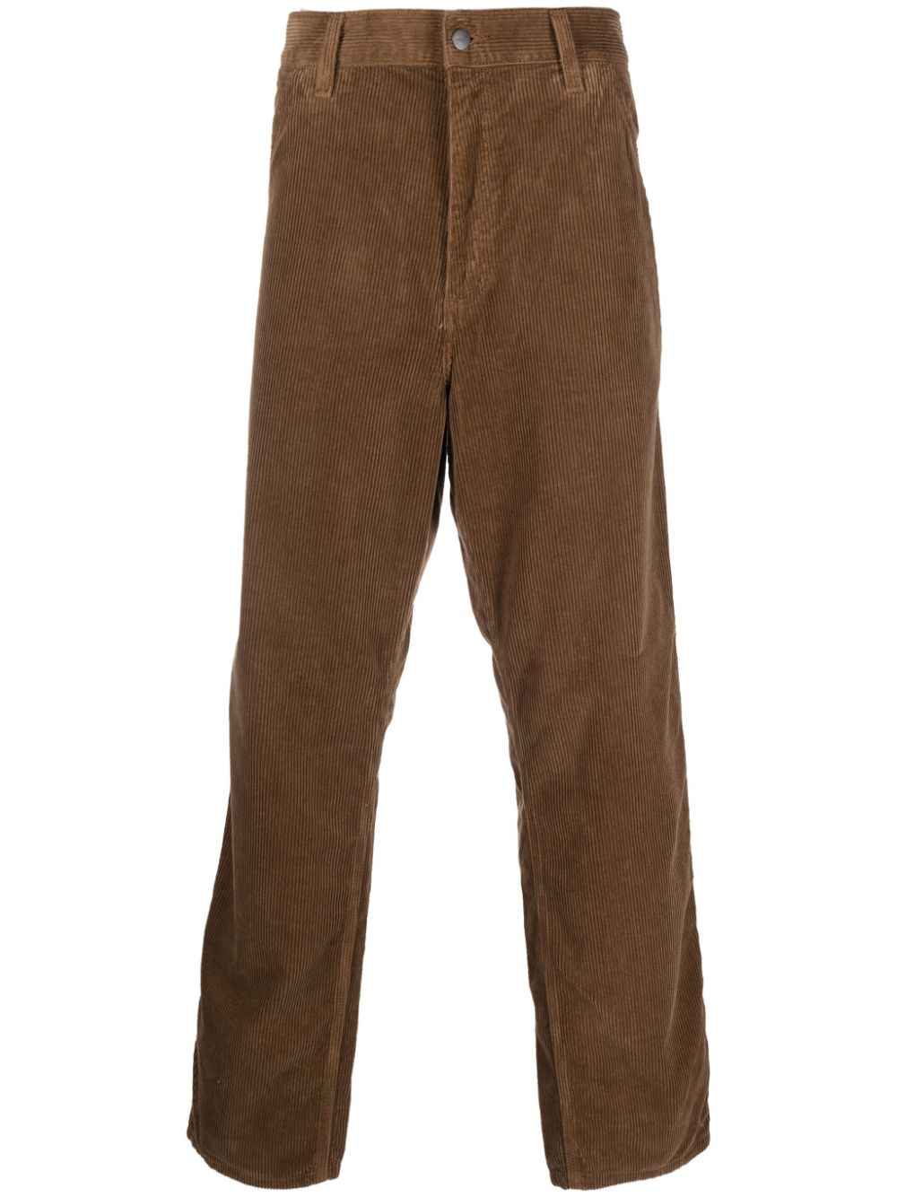 Straight-leg corduroy trousers - Brown