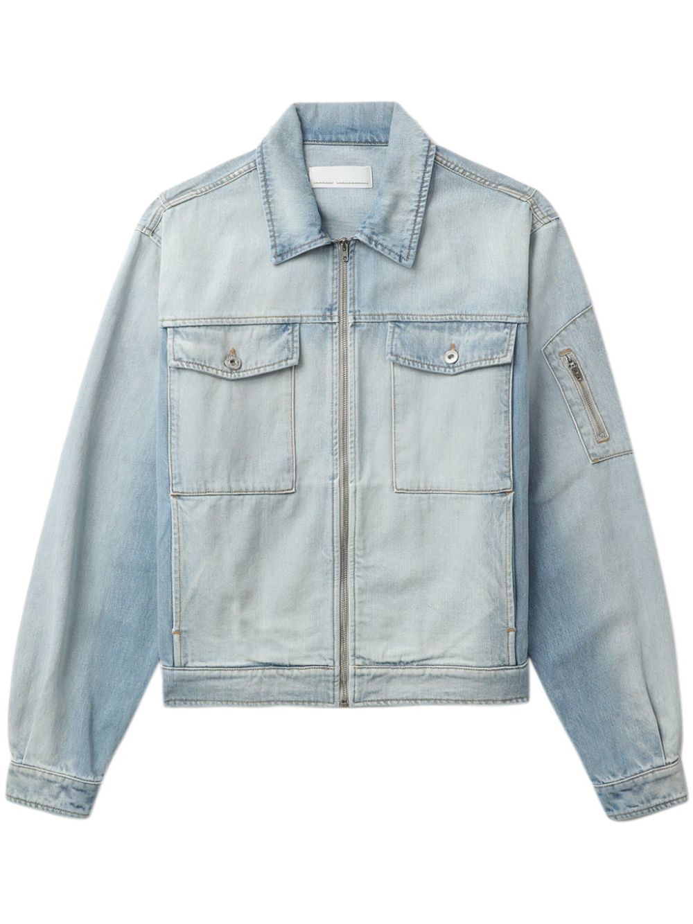 Zip-up denim jacket - Blue