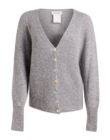 Woman Cardigan Grey Size L Acetate, Polyamide, Mohair wool, Wool, Elastane