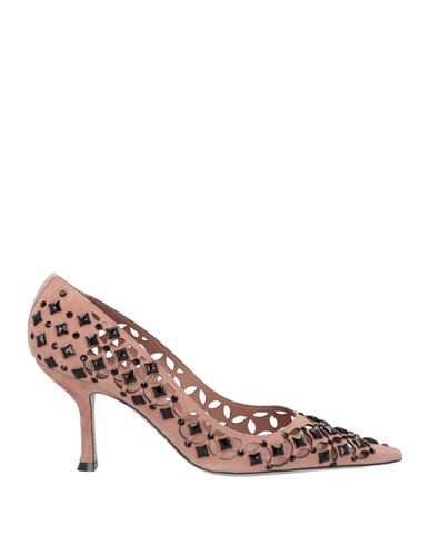 Rene' Caovilla Woman Pumps Antique rose Size 9 Leather
