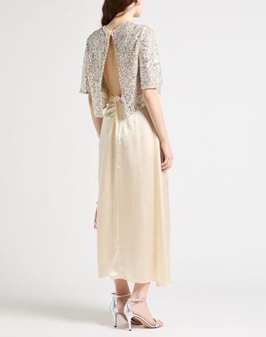 Woman Top Beige Size 10 Polyester, Elastane