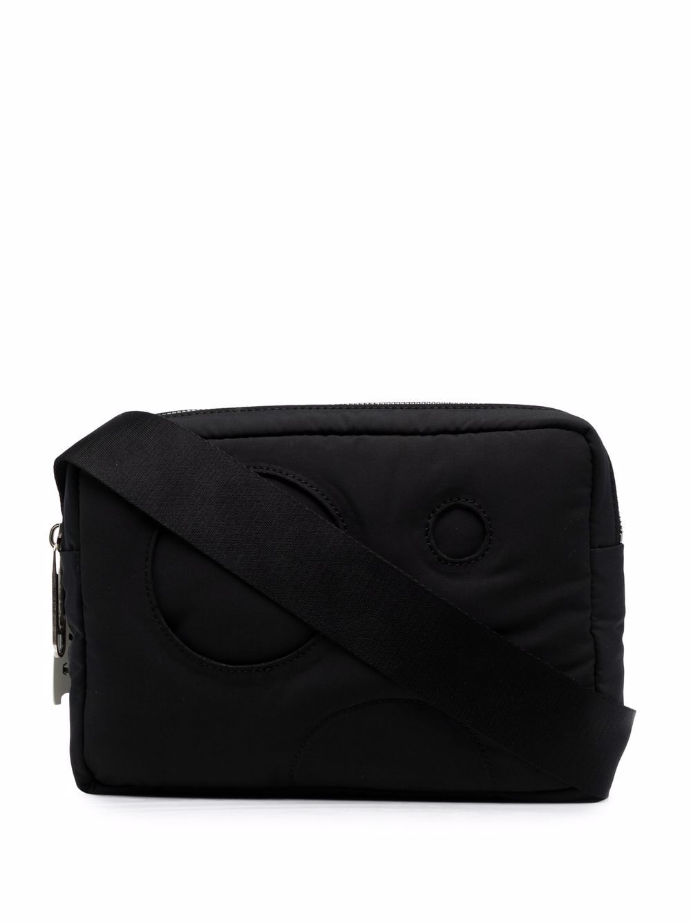 Meteor top-zip belt bag - Black