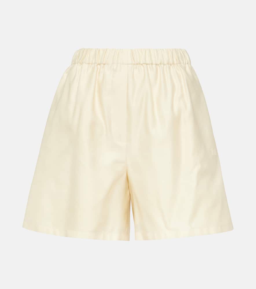 Piadena high-rise cotton shorts