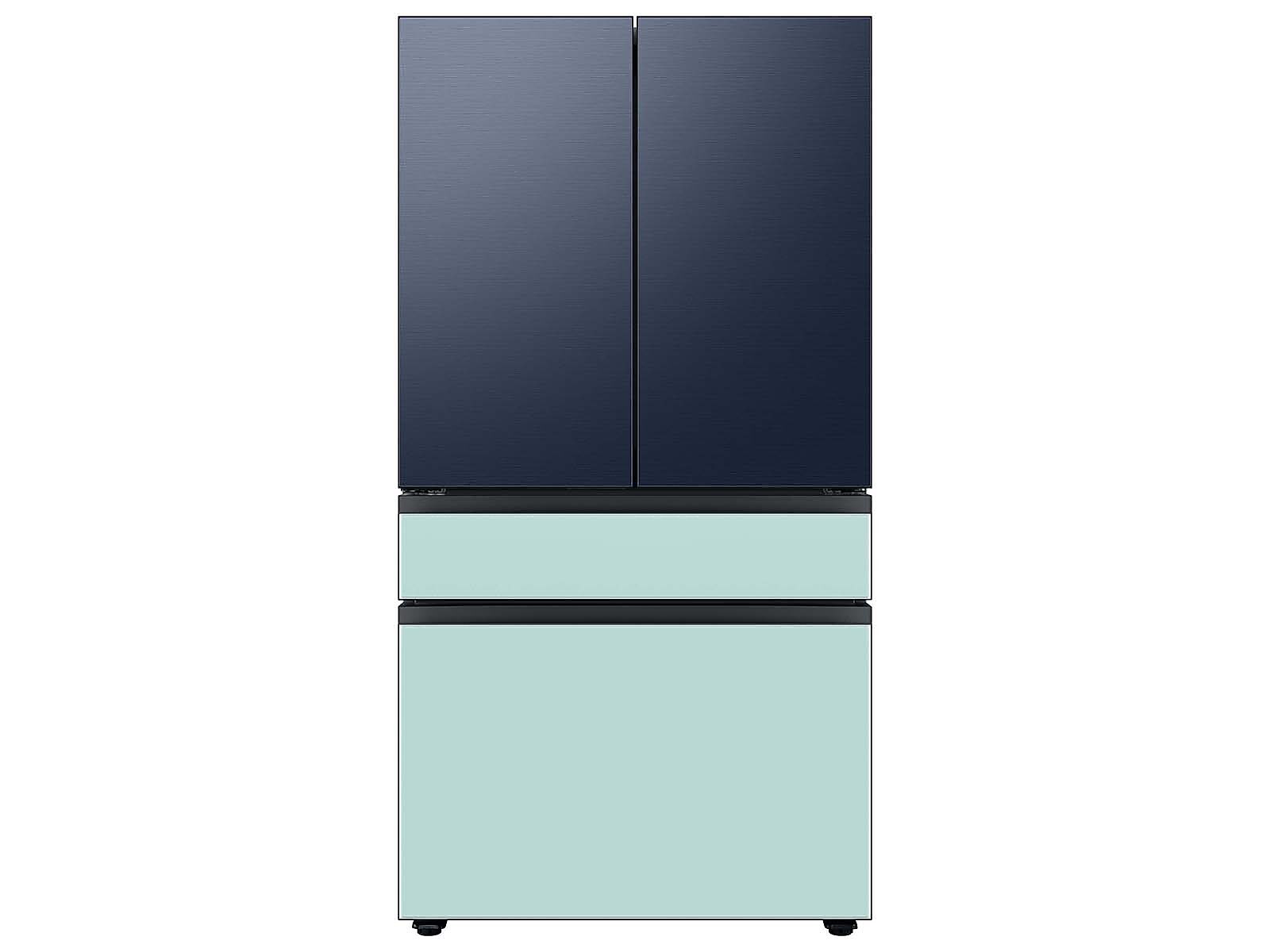 Bespoke 4-Door French Door Refrigerator Panel in Morning in Blue Glass - Middle Panel(RA-F36DMMCM/AA)