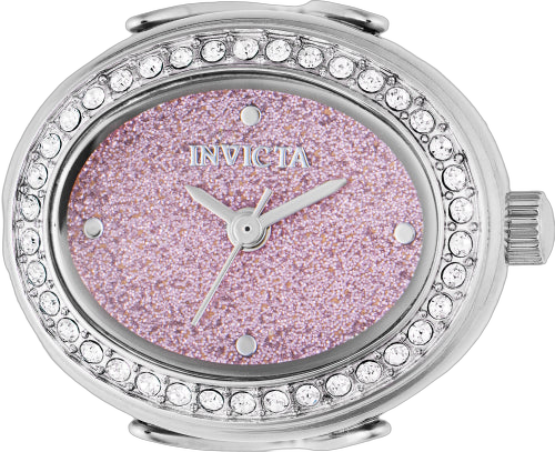 Crystal-Set Pink Dial Watch — Pink