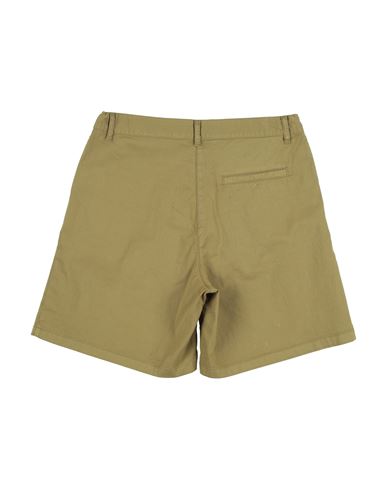 Kid Girl Denim shorts Military green Size 12 Cotton, Elastane