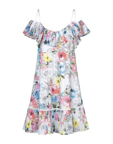 Woman Midi dress White Size M Cotton