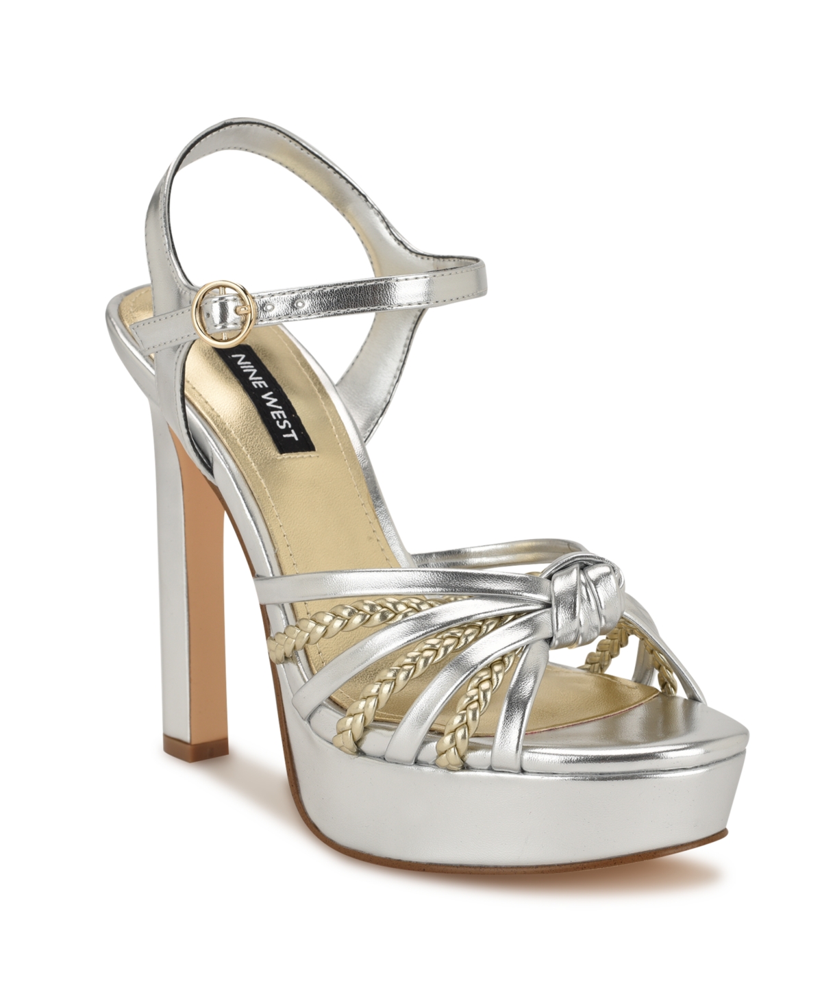 Women's Waser Strappy Platform Stiletto Sandals - Silver/Gold