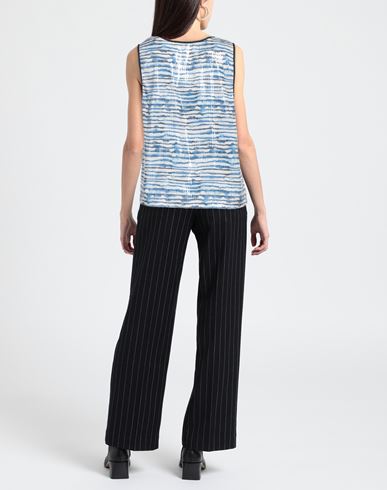 Woman Top Blue Size L Polyester, Polyamide