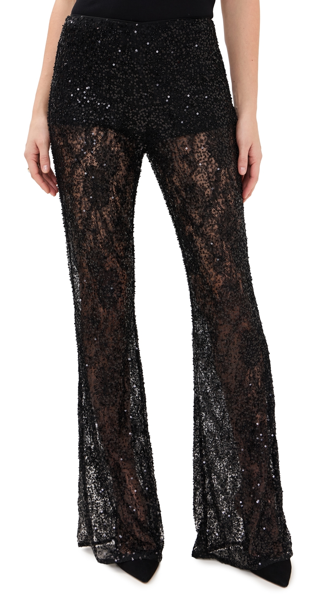 Lennon Embroidered Pants Noir
