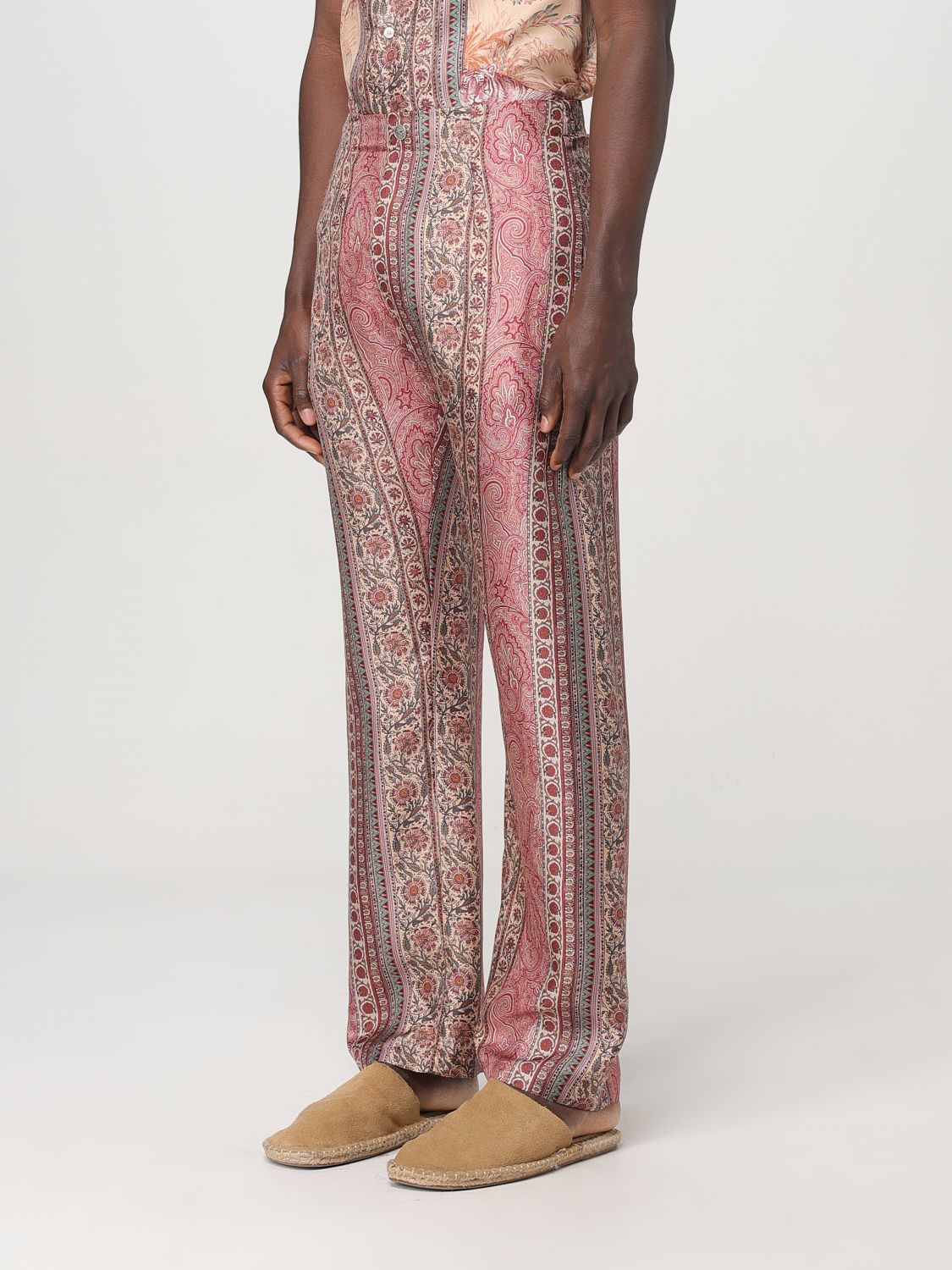 Paisley-print trousers - Pink