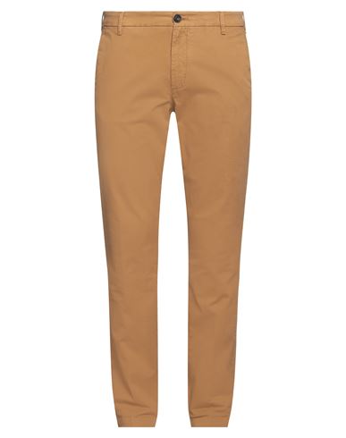 Man Pants Mustard Size 38 Cotton, Elastane