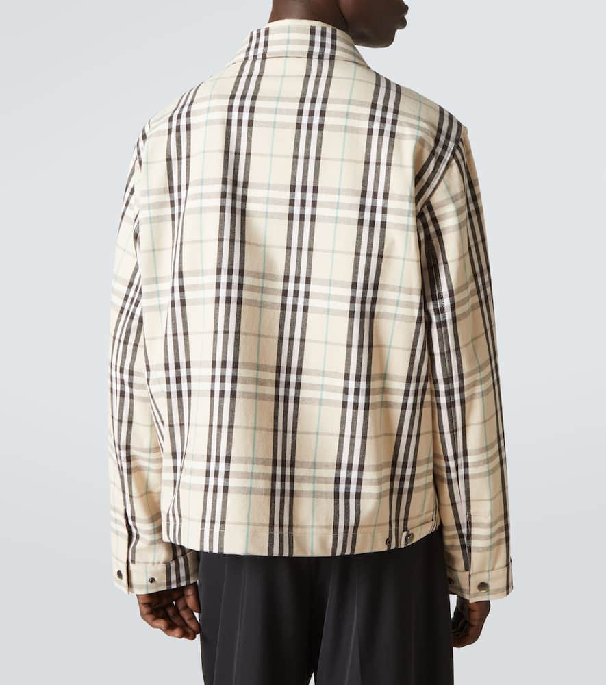Check cotton jacket