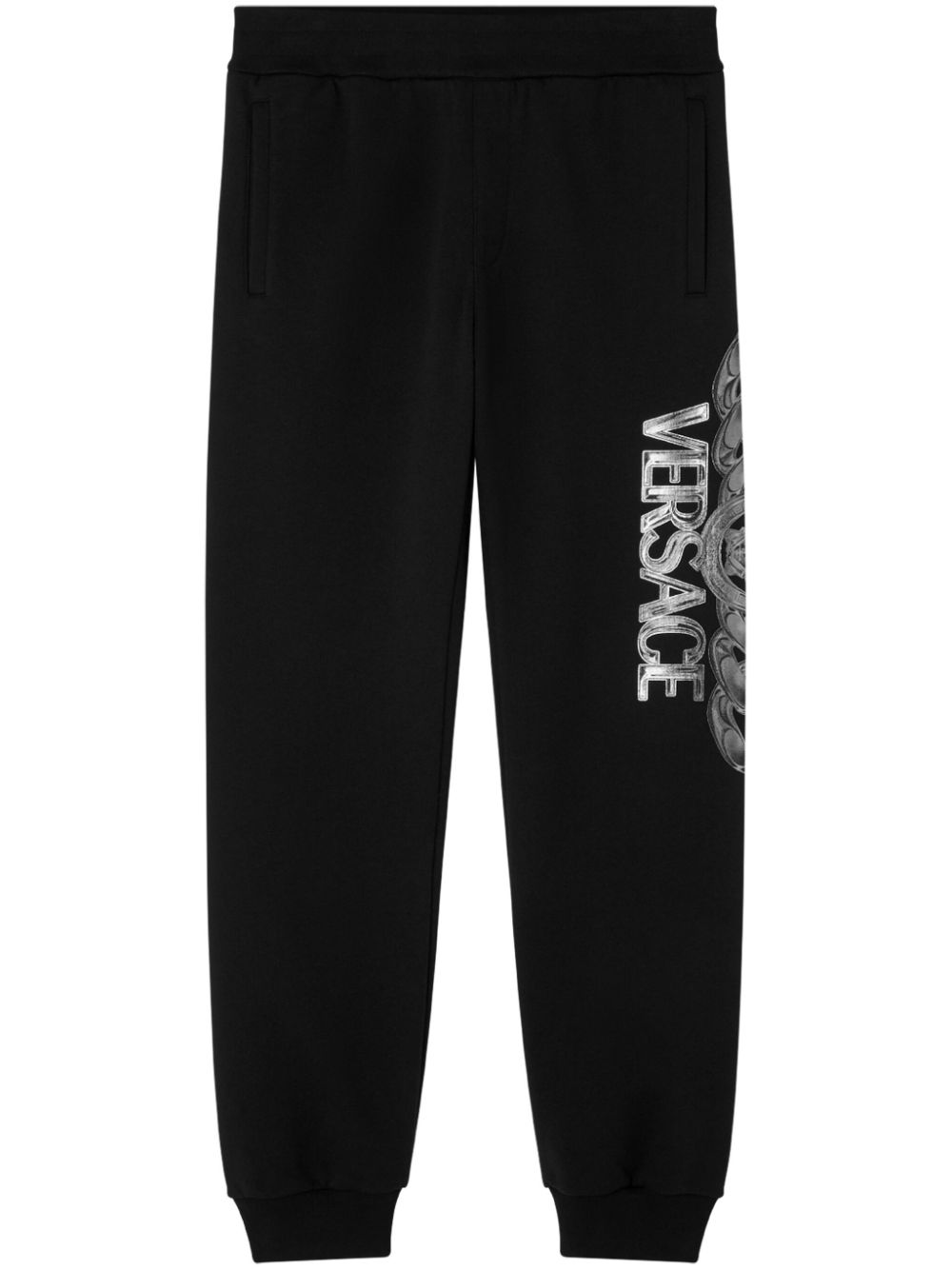 Logo-print track pants - Black