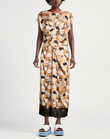 Aviù Woman Maxi dress Mandarin Size 6 Polyester, Elastane