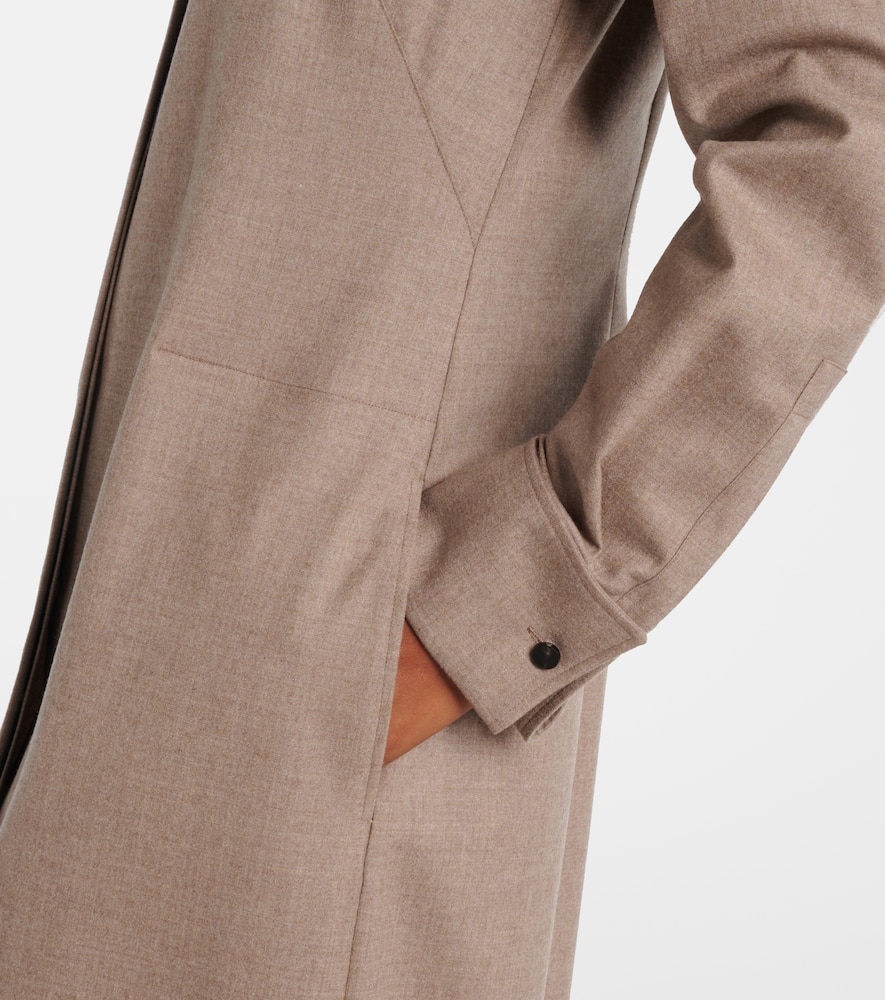Pallino cashmere-blend shirt dress