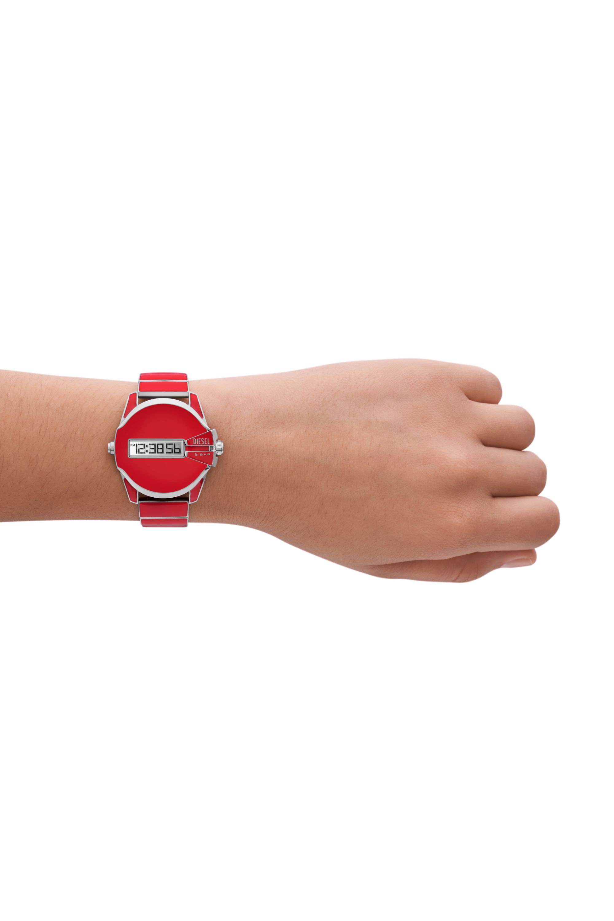 Baby Chief Digital red enamel and stainless steel watch - Timeframes - Unisex - Red