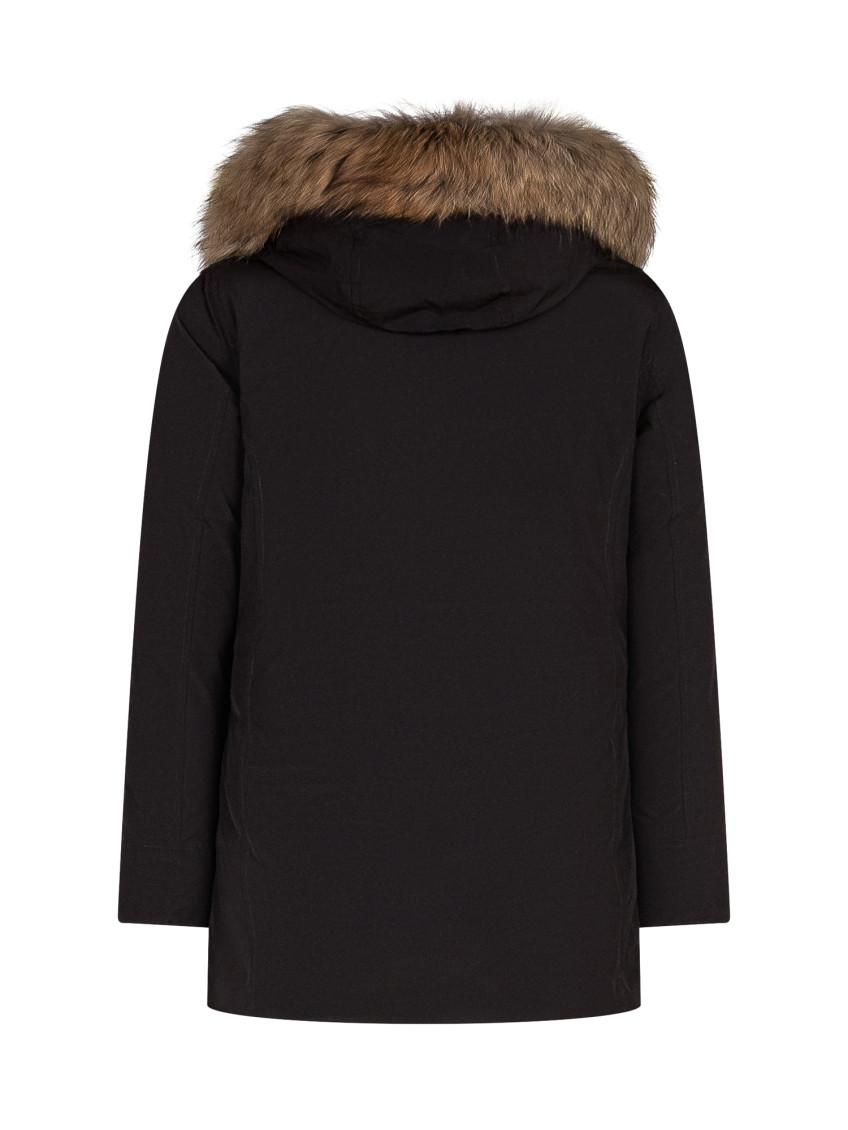 Girls Black Hood Trench Coat
