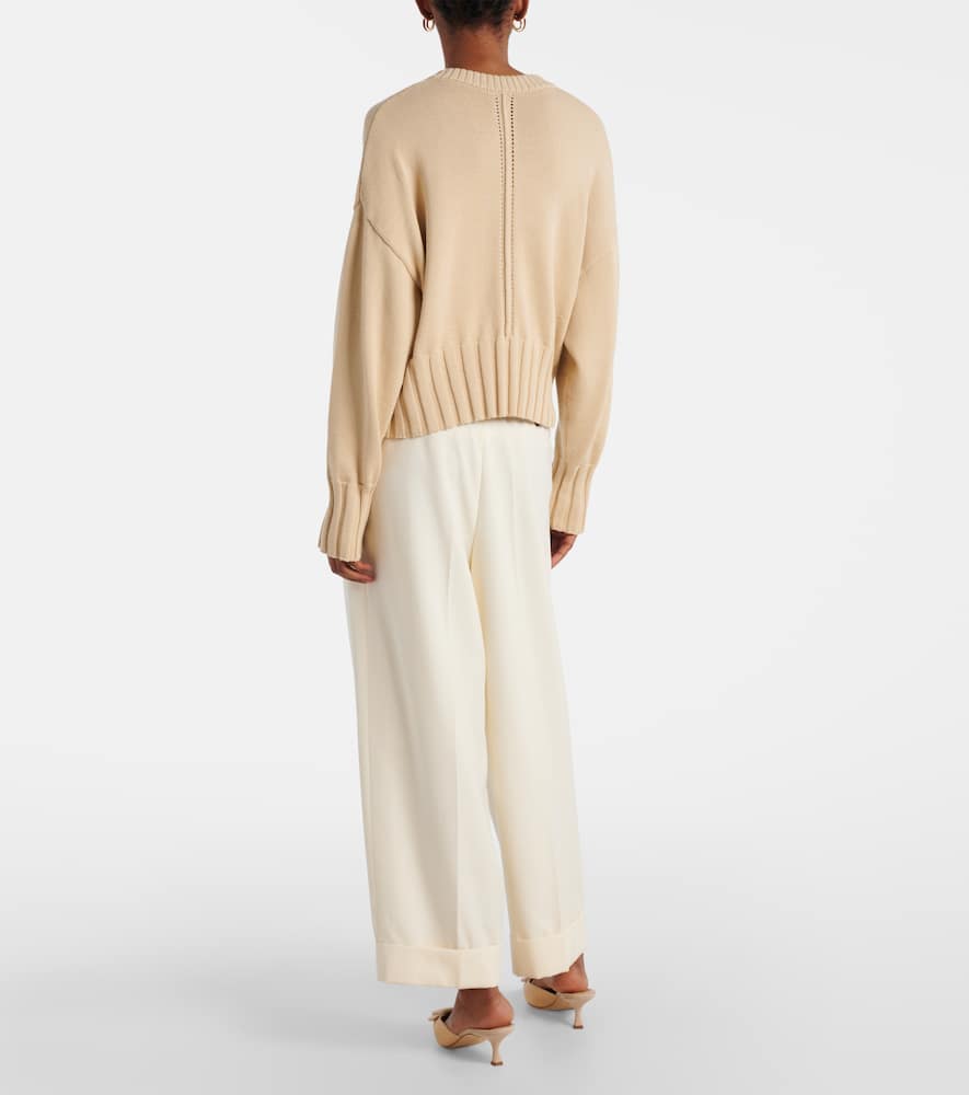 Cotton and silk-blend cardigan