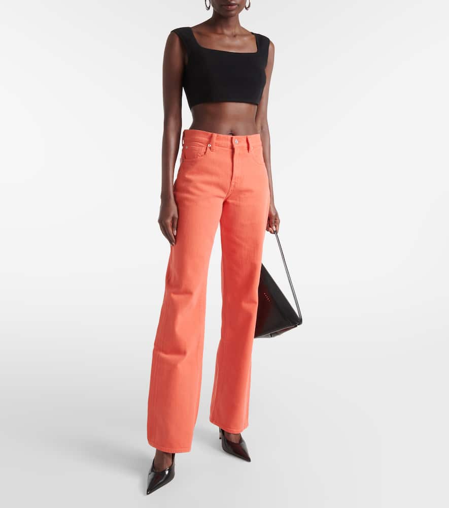 Tess high-rise straight jeans