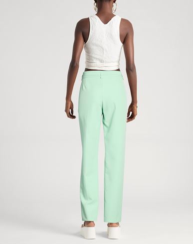 Woman Pants Light green Size 8 Polyester, Elastane