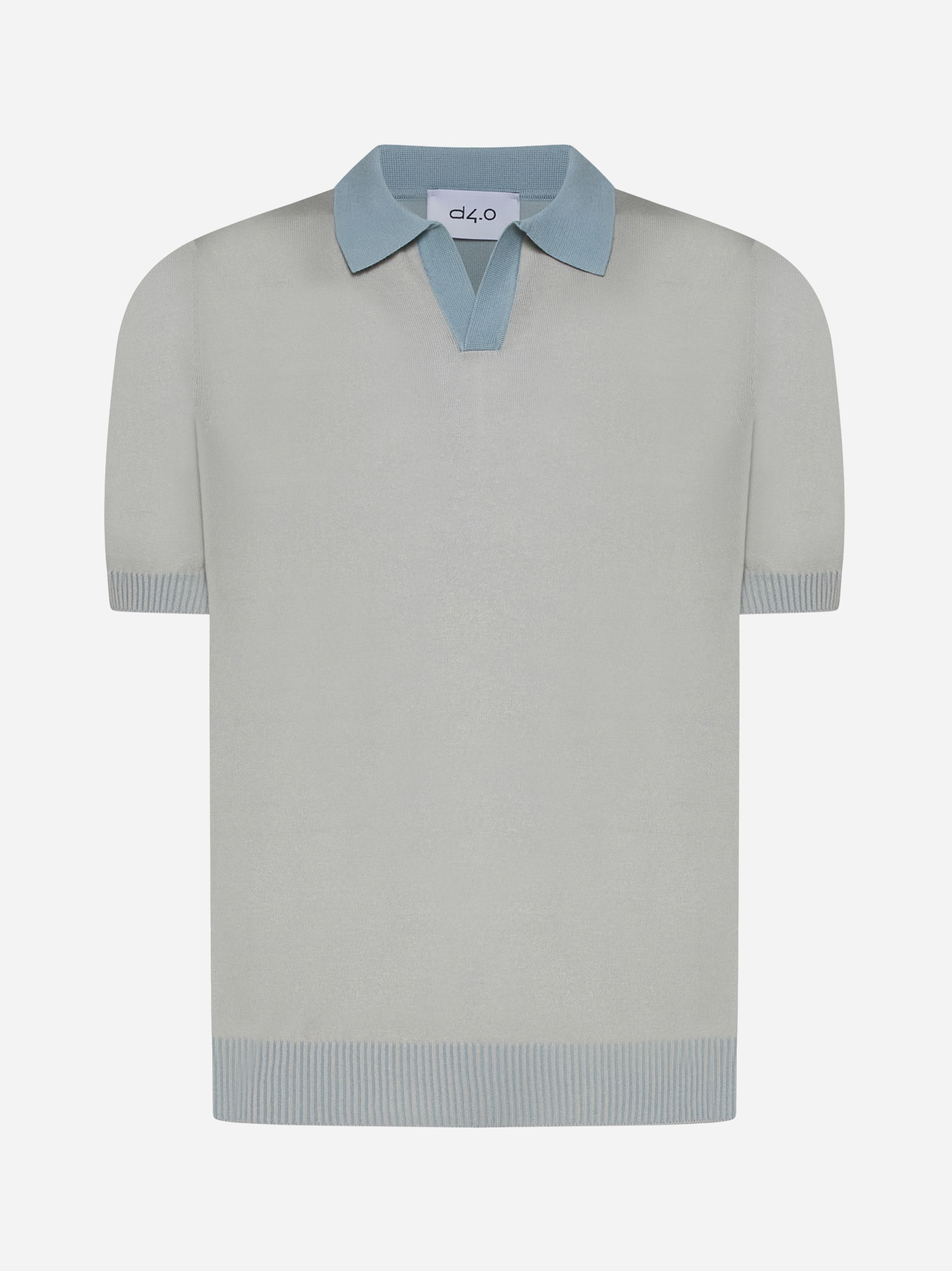 Cotton knit polo shirt