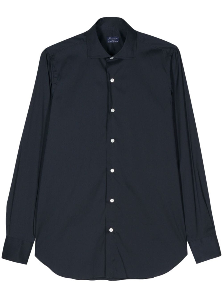 Blue Regular Fit Cotton Shirt