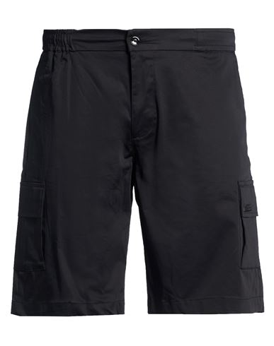 Man Shorts & Bermuda Shorts Black Size 32 Cotton, Elastane