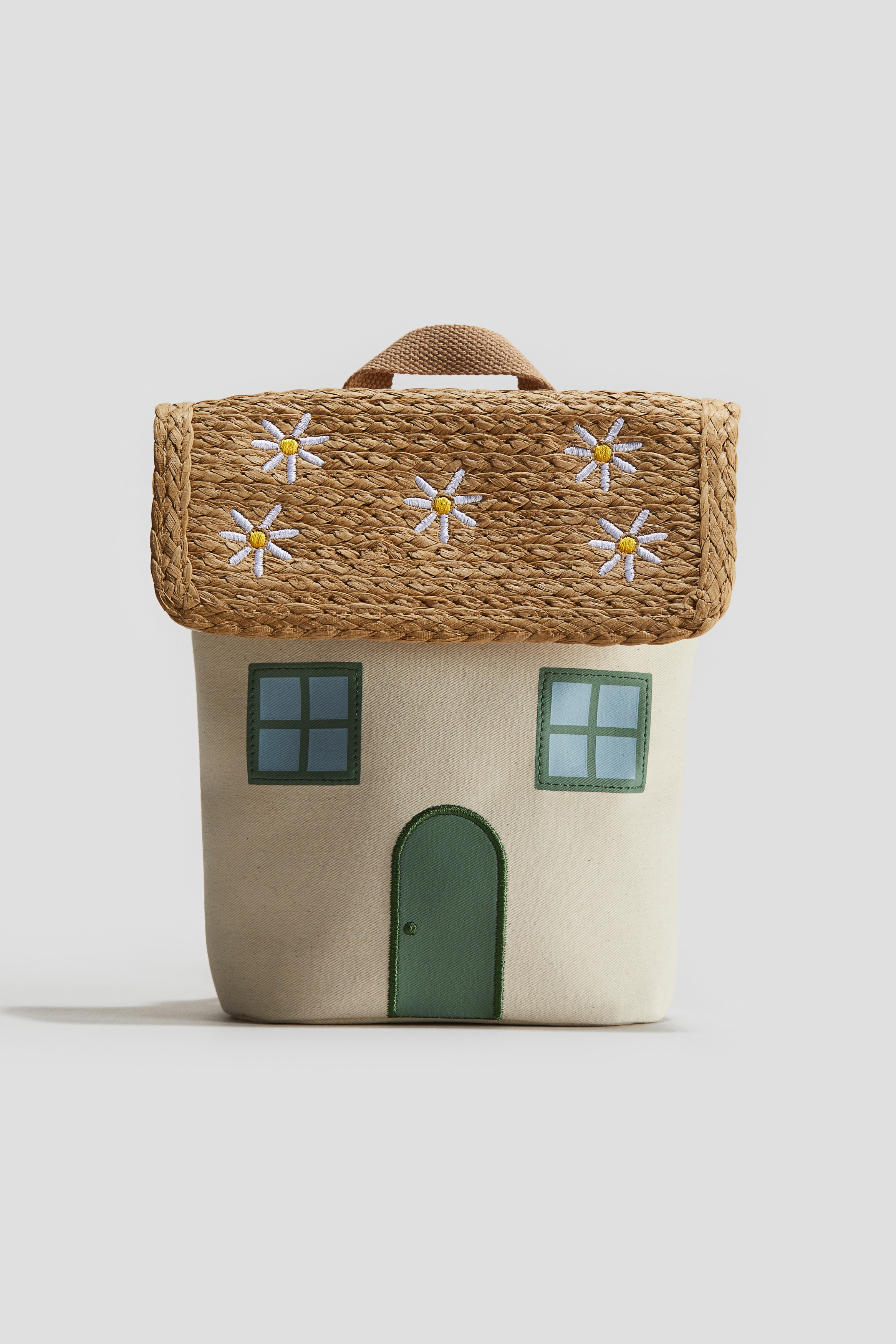 House Design Backpack - Beige/House