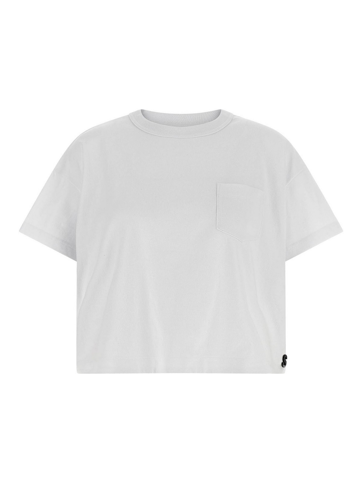 White Logo pin T-shirt