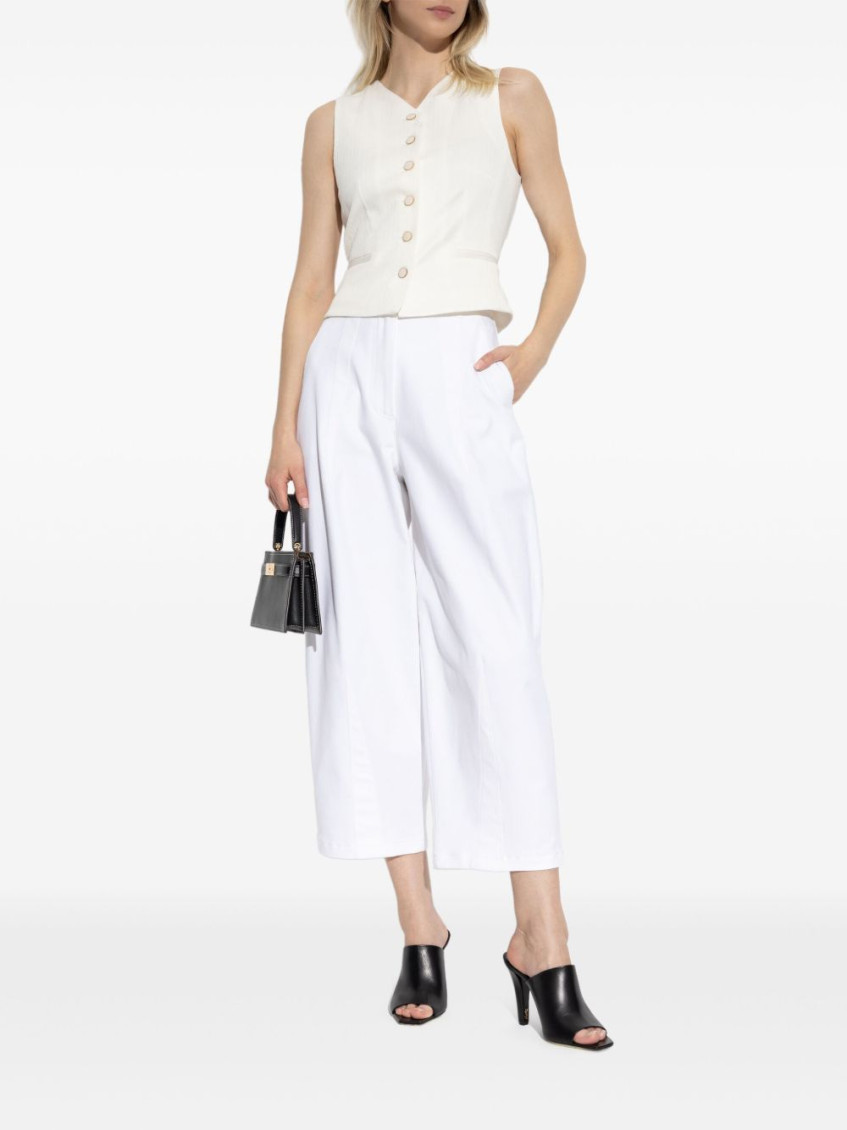 White Mina trousers