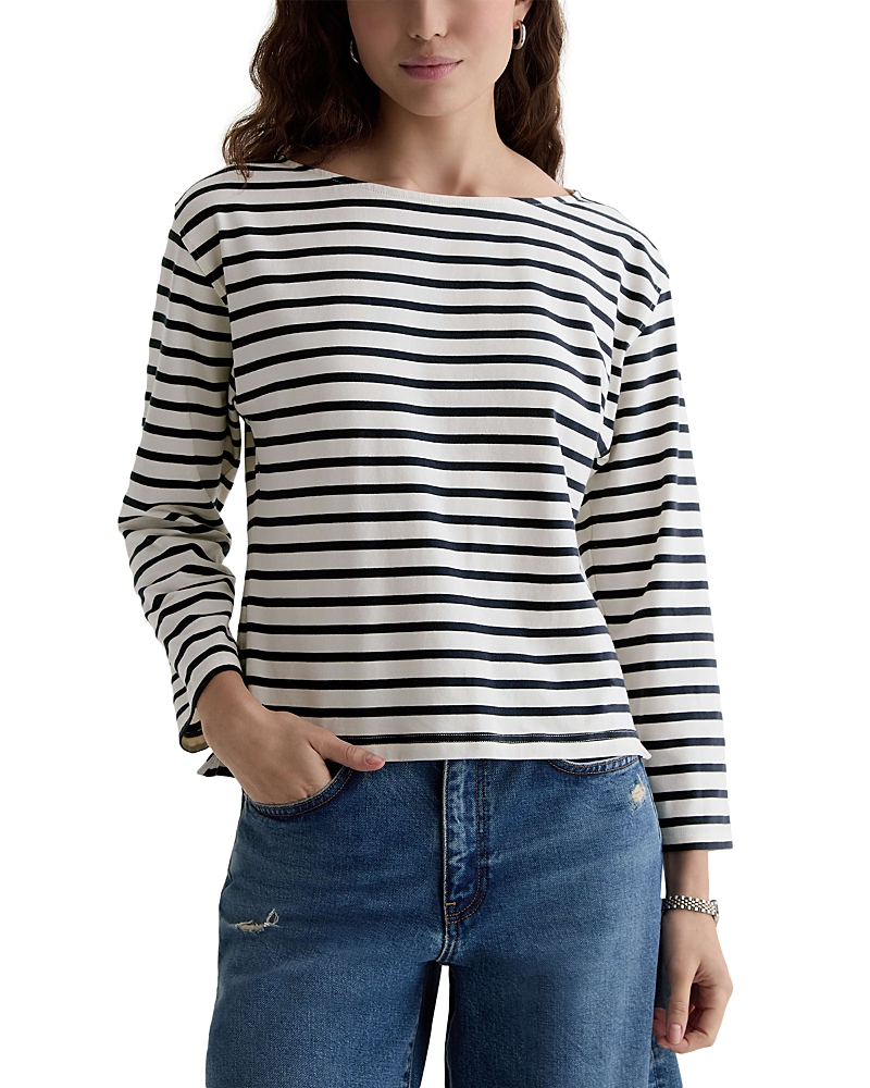 Annie Boat Neck Long Sleeve Tee