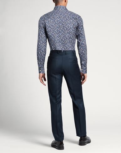 Man Shirt Midnight blue Size 17 Cotton