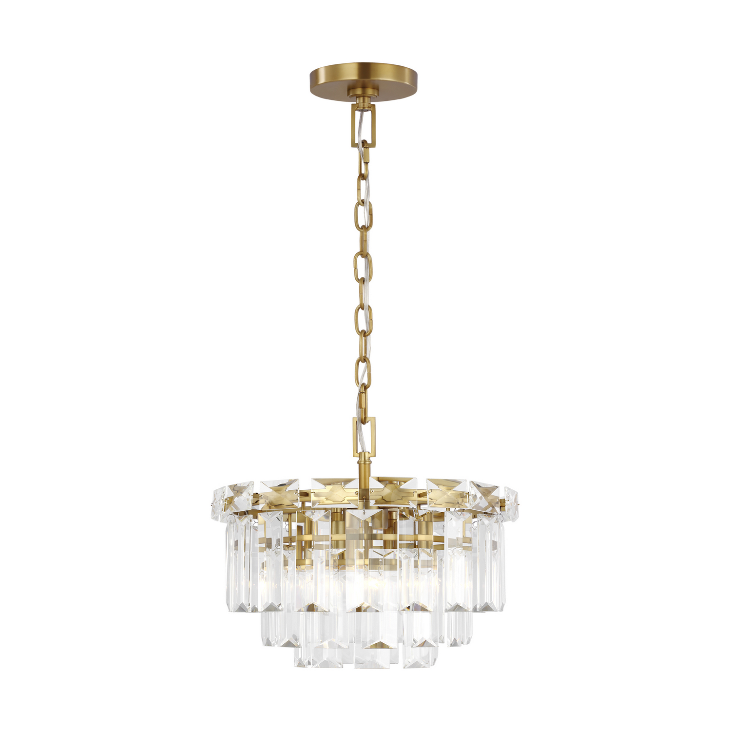 Arden 4-Light Chandelier in Burnished Brass by Chapman & Myer