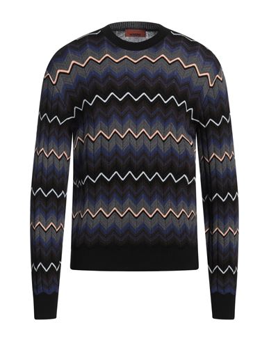 Missoni Man Sweater Dark brown Size 42 Cotton, Wool