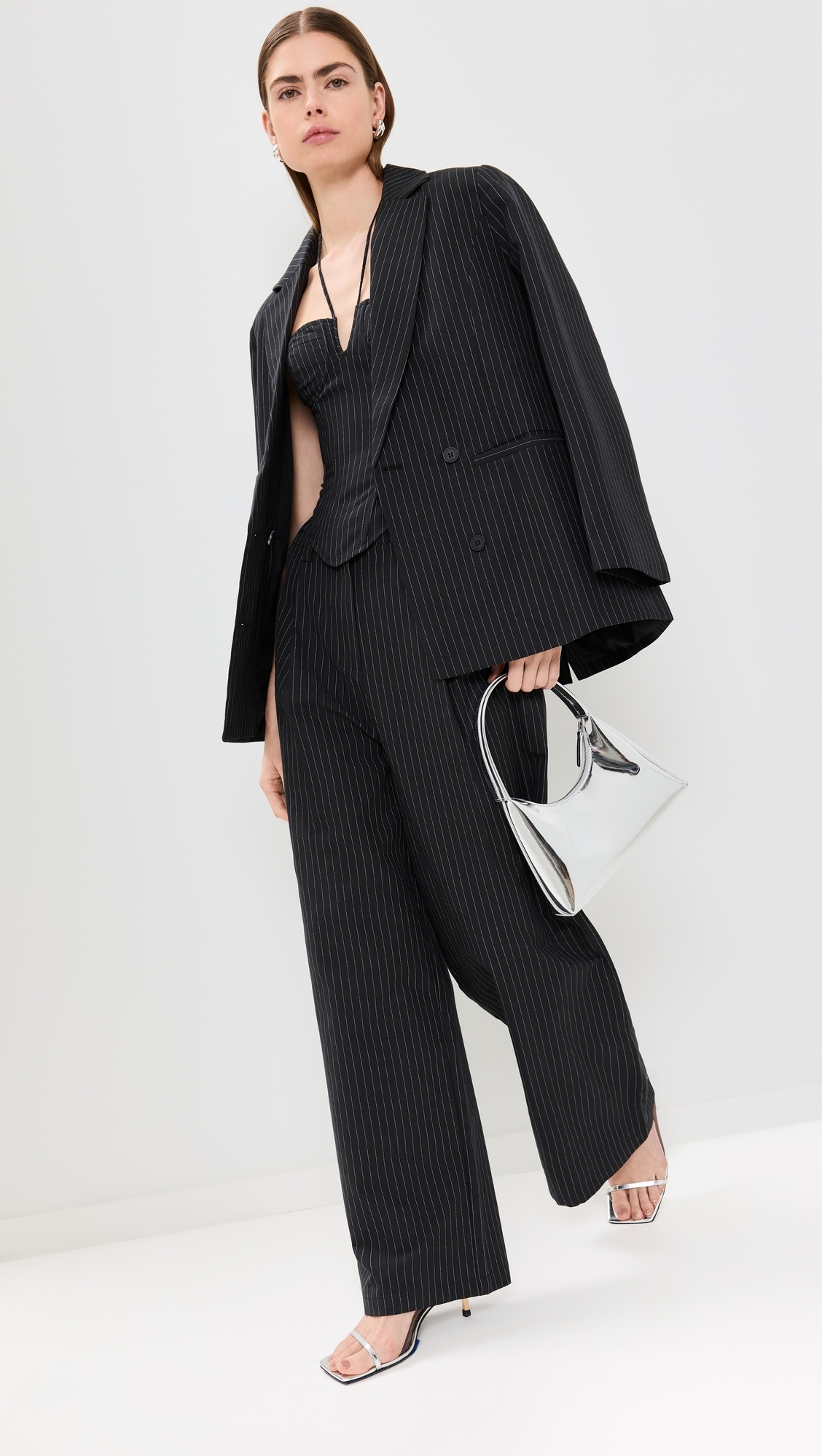 La Quinta Pant Onyx Pinstripe