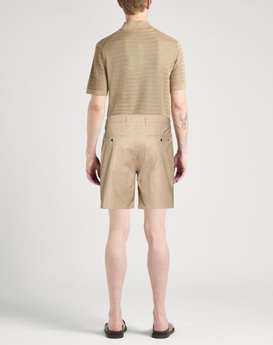 Man Shorts & Bermuda Shorts Beige Size 30 Cotton, Polyester, Elastane