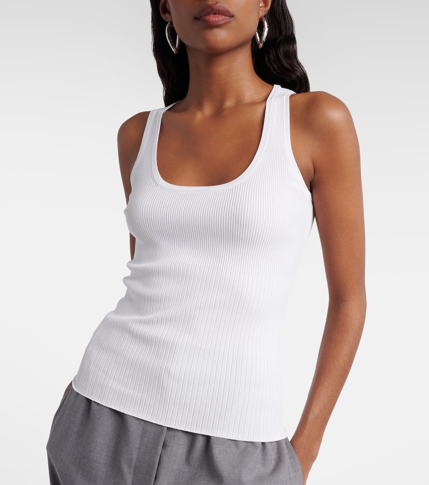 Ribbed-knit tank top