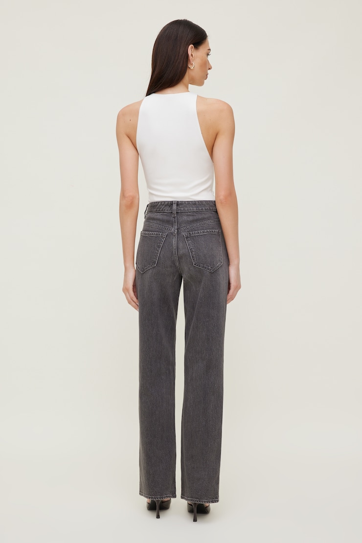 Heidi High Rise Wide Leg Jeans - Black - Women Clothing